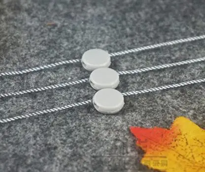 Light Grey 1000 шт., 18 цветов, бирка, веревка, защелкивающийся замок, круглый конец, бирка, строчка, застежка, маленькие ювелирные изделия, маркировочные принадлежности - Цвет: Light Grey