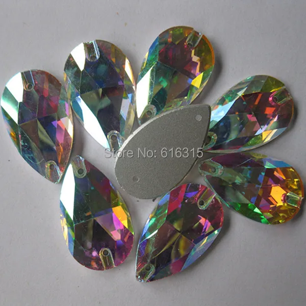 10 5*18 мм 100 шт. в упаковке форме капли|crystal flat|ab crystalflat back crystals |