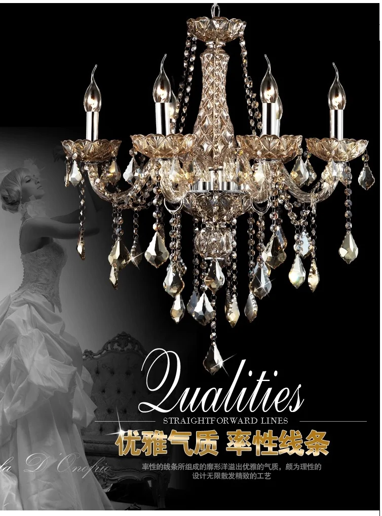 Хрустальная люстра современная роскошная хрустальная кровать для гостиной
