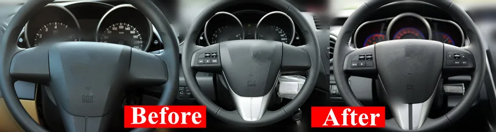 Кнопка управления рулевым колесом для mazda 3 2010 CX-5 CX-7 переключатель управления для стайлинга автомобилей функция регулировки громкости