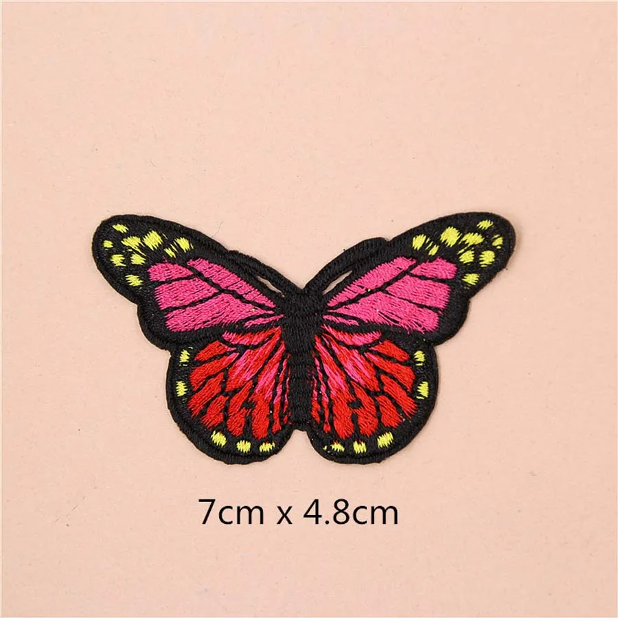 Красивые нашивки бабочки колпачки для обуви железные аппликации с вышивкой