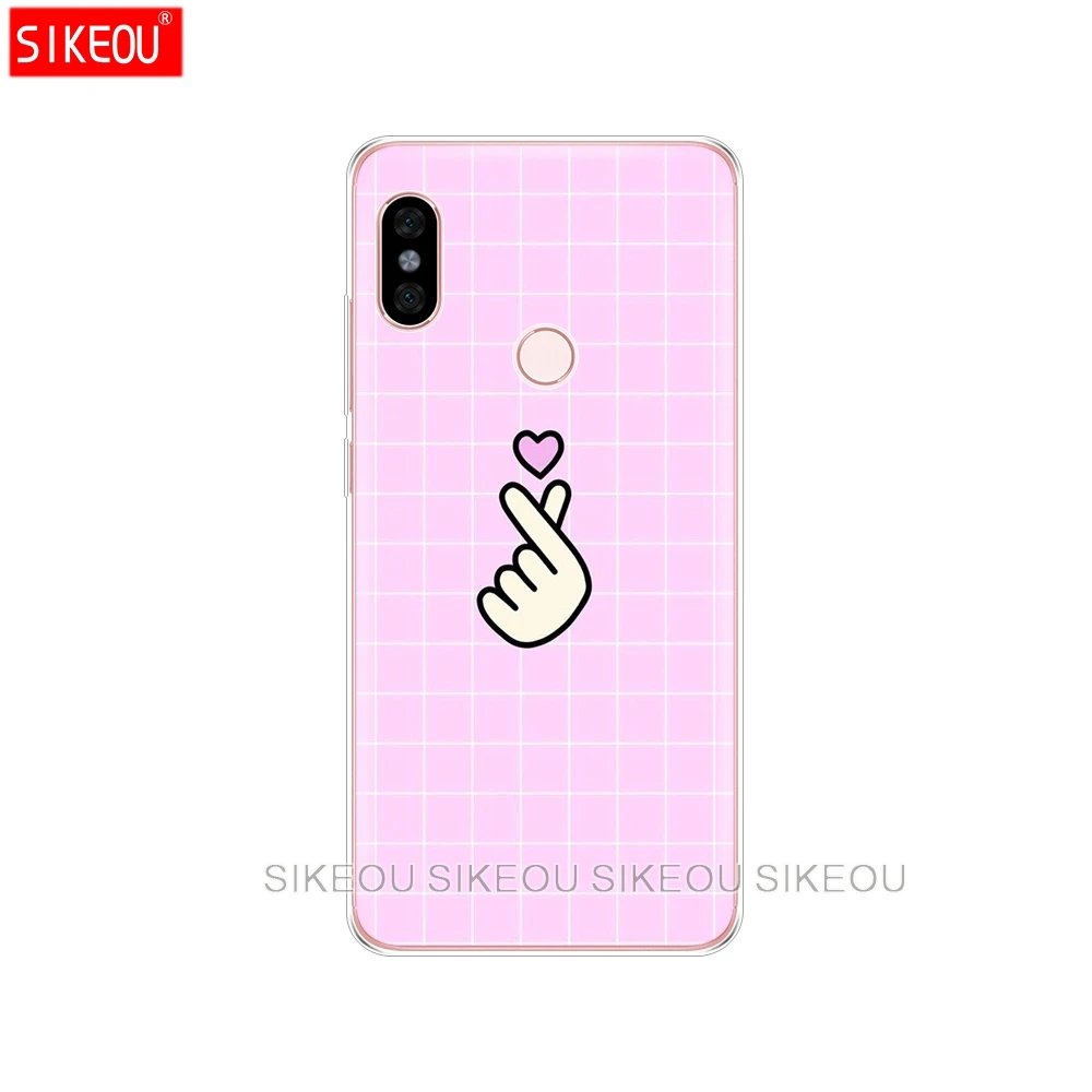 Силиконовый чехол для телефона Xiaomi redmi 5 4 1s 2 3 3s pro PLUS note 4X 4A5A черно-белый Love kpop