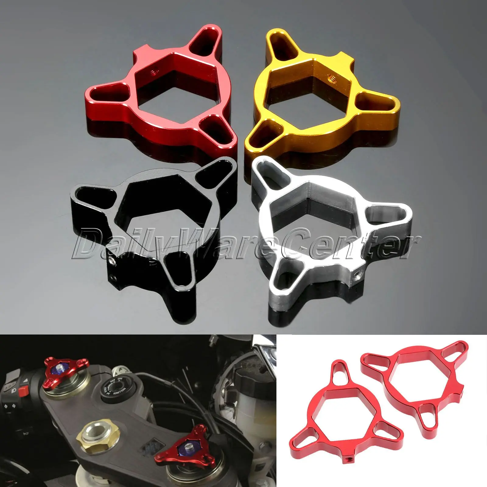 2 шт. алюминиевые вилки для Honda CBR600RR 1000RR Kawasaki Z1000 ZXR400 Ducati 1198 1098 848|fork preload adjusters|preload
