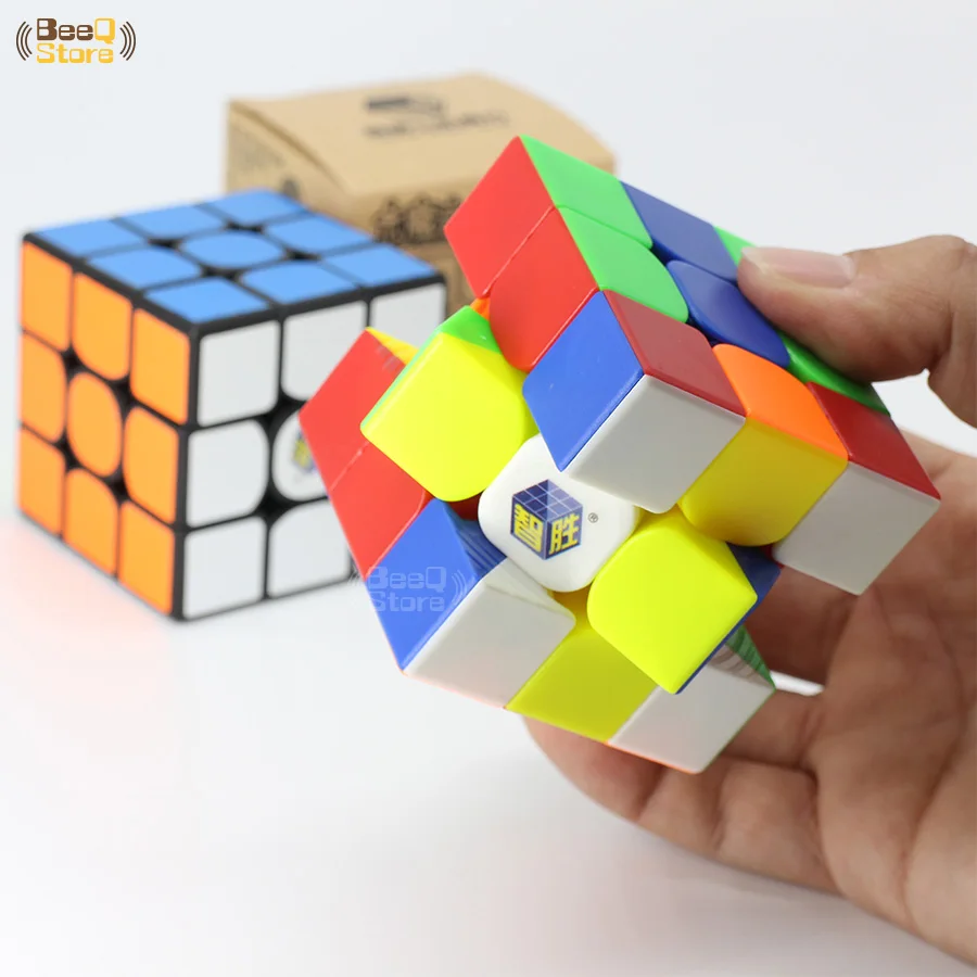 Yuxin Zhisheng маленький Магический кубик 3x3x3 3 слоя 56 мм головоломка профессиональный игрок черный без наклеек обучающая игрушка для детей