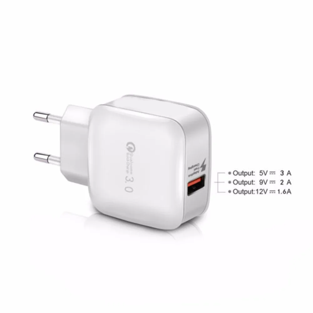 Быстрая зарядка QC3.0 USB адаптер для быстрой зарядки дорожная настенная зарядная