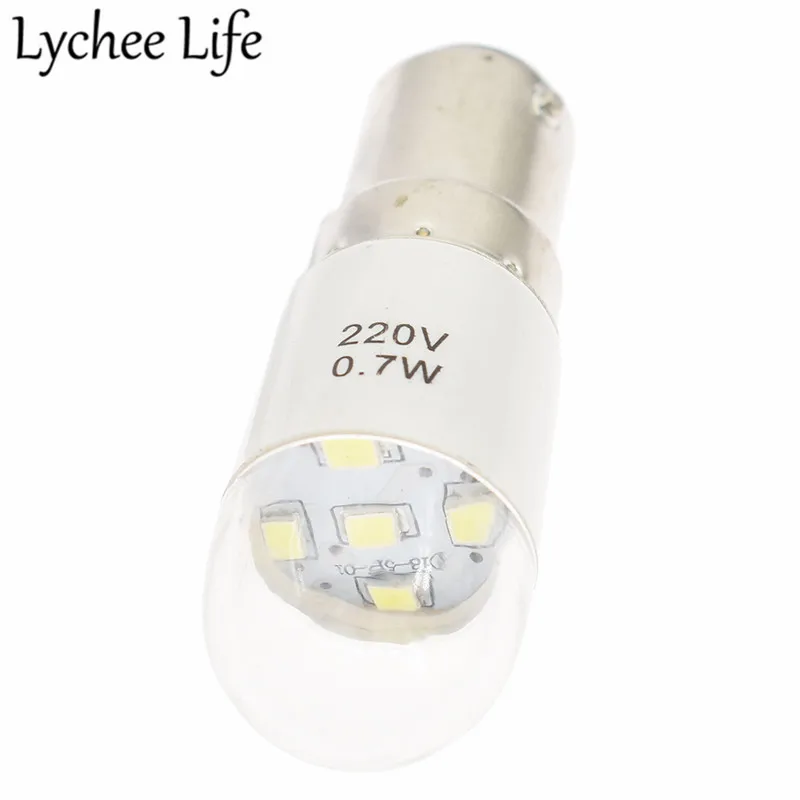 Lychee Life Универсальный светодиодный светильник 0,7 Вт 220 В Пластиковые алюминиевые детали швейной машины DIY Швейные машины ручной работы Заводские аксессуары