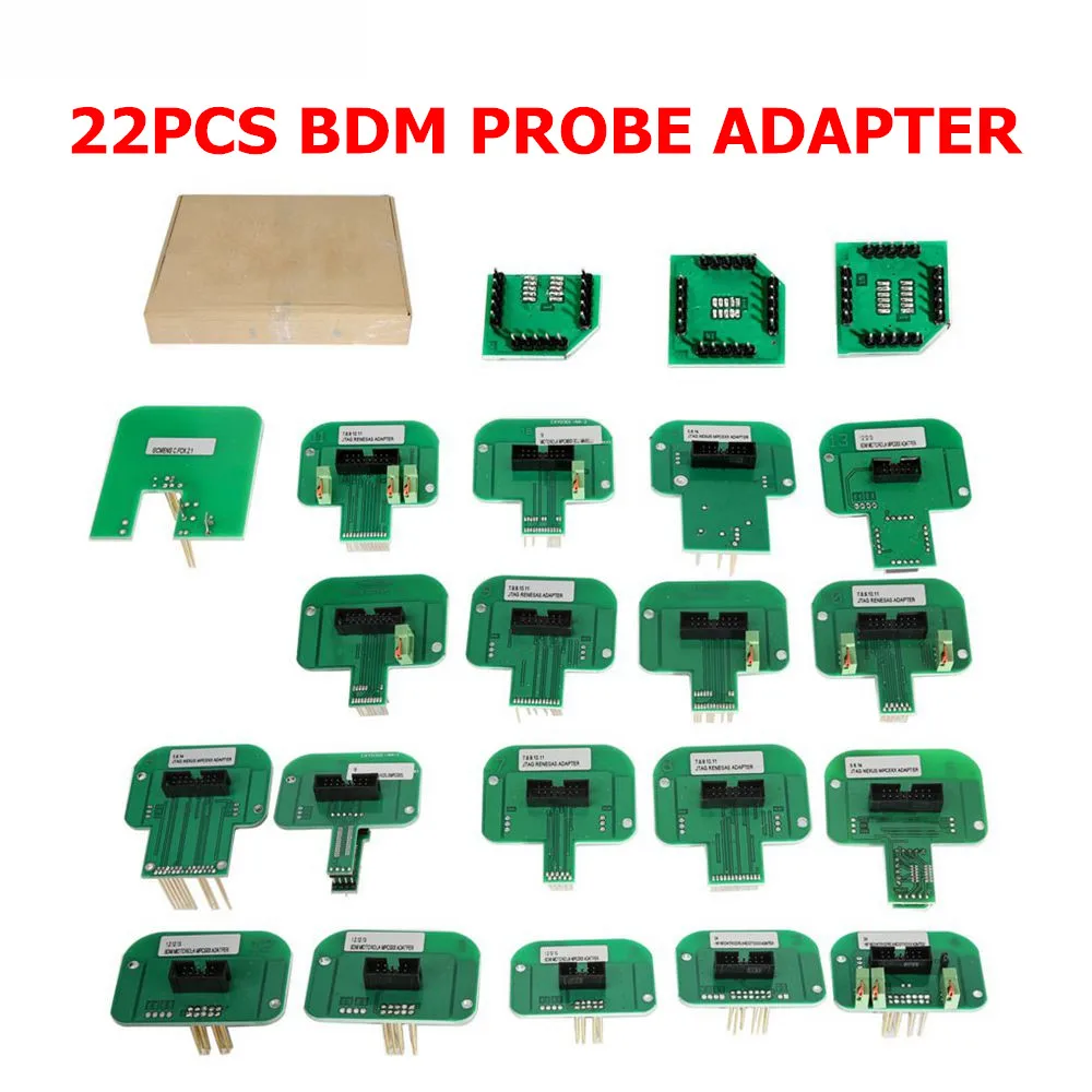 22PCS BDM PROBE Светодиодный BDM Рамка 22 адаптеры работают для KESS V2 KTAG BDM 100 ECU программист и Fgtech Адаптер BDM рамки инструмент программирования автомобильного ЭБУ - Цвет: 22PCS BDM PROBE