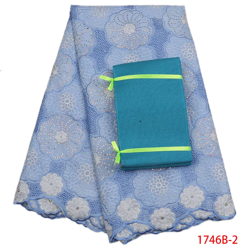 Hight Quality 2018 New Arrival Swiss Voile Lace Fabric Cotton With Sego Headtie For Women In Switzerland AMY1746B-1 | Дом и сад