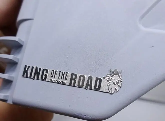 Металлическая наклейка king of the road с логотипом для масштаба 1/14 TAMIYA трактора