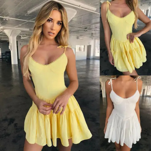 Женское летнее платье без рукавов в стиле бохо вечернее повседневном