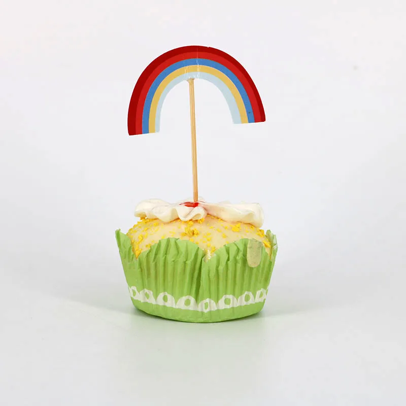 24 шт. единороги лошадь мультфильм бахрома хвост искусственные топперы для