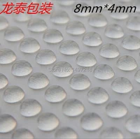 1000pcs 8mm x 4mm clear anti slip silicone rubber plastic bumper damper shock absorber 3m self adhesive silicone feet pads