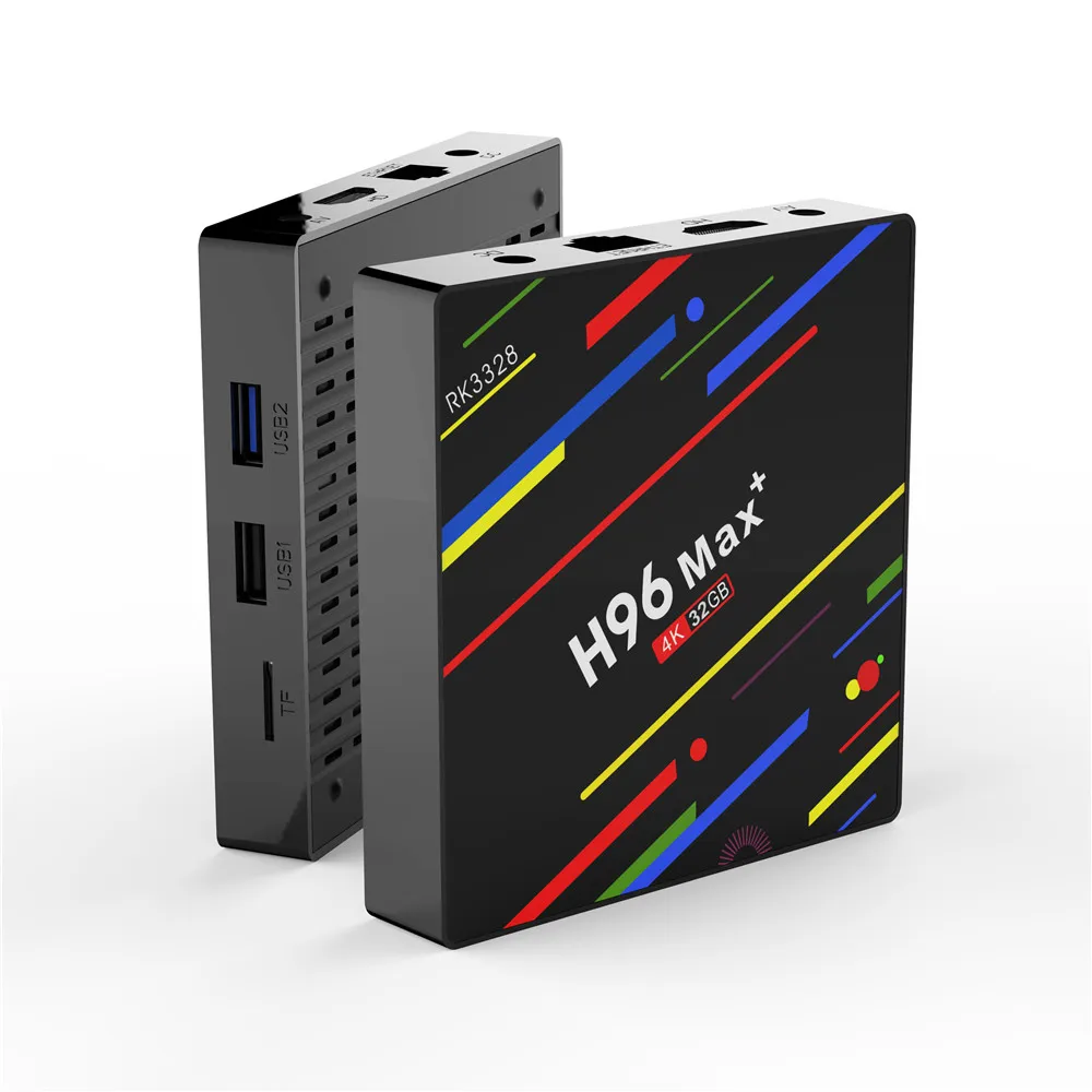 H96 Max Plus Android 8 1 ТВ приставка 4 ГБ 32 RK3328 четырехъядерный Голосовое управление 2 4G Wifi