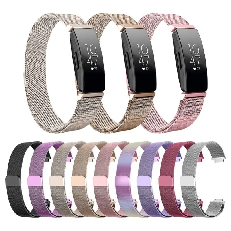 Для Fitbit Inspire HR/ace2 сменный ремешок Миланская петля магнитный браслет из