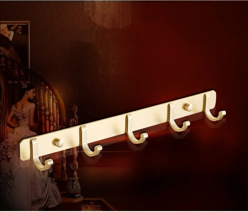 1 шт. космические Алюминиевые крючки для одежды пальто серебристого золотого