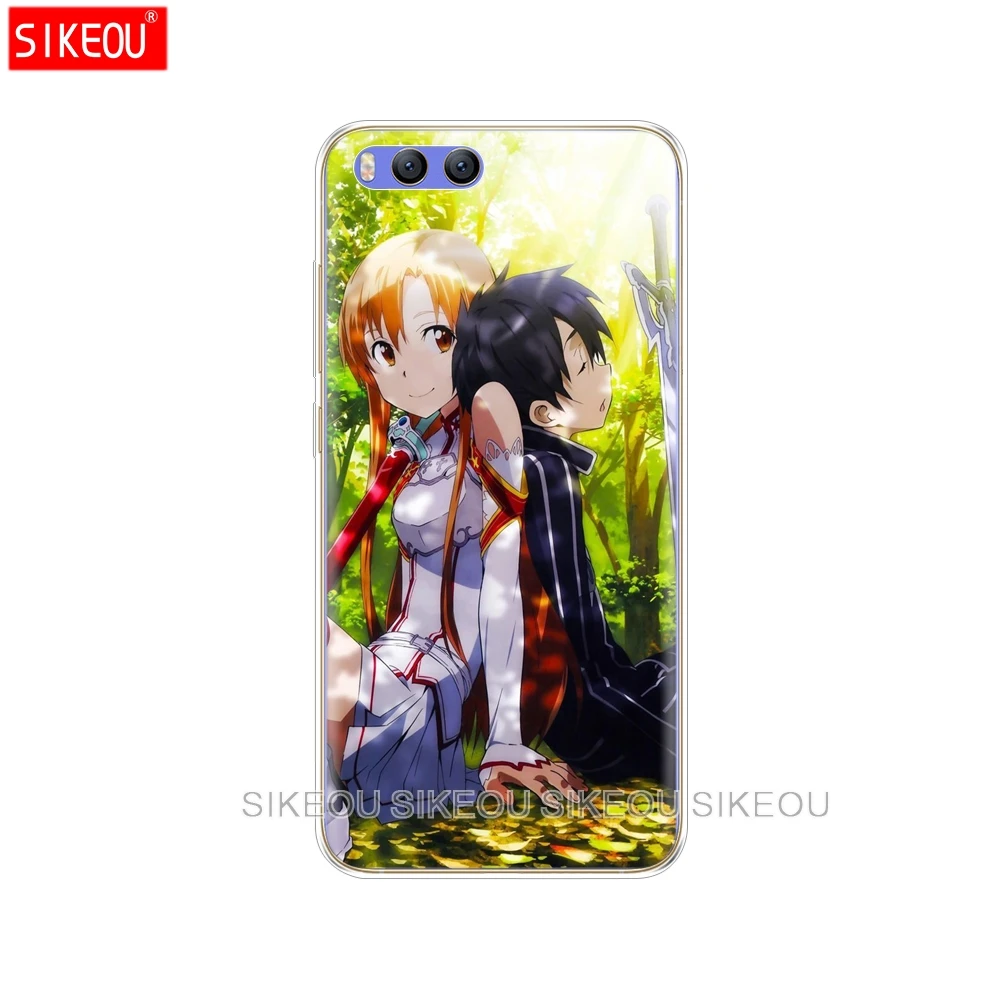 Силиконовый чехол SIKEOU Sword Art Online с японским аниме для Xiaomi Mi A1 A2 5 5S 5X 6 Mi5 MI6 NOTE 3 MAX Mix 2