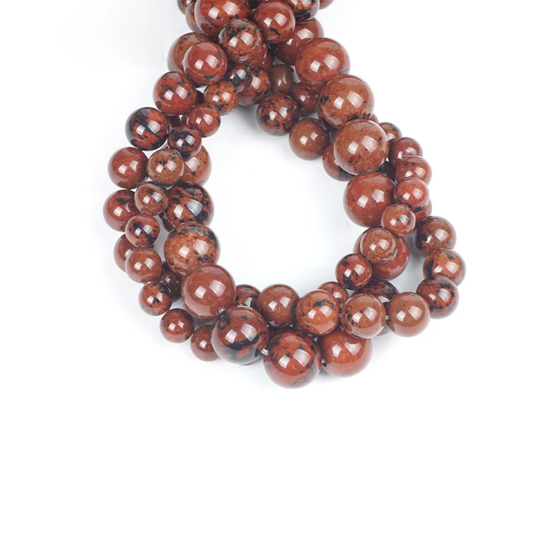 Натуральный Красный кунжут круглые нефритовые бусины свободные яшма