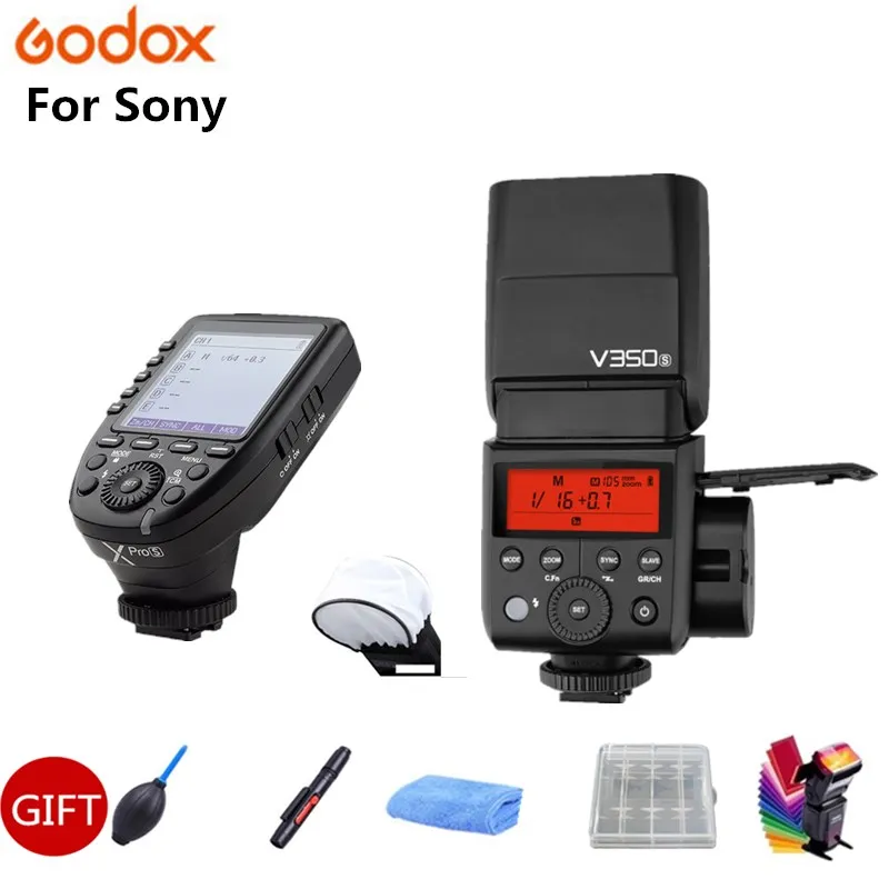 Вспышка Godox V350S TTL HSS 1/8000s Speedlite со встроенным литий ионным аккумулятором 2000 мАч с Xpro