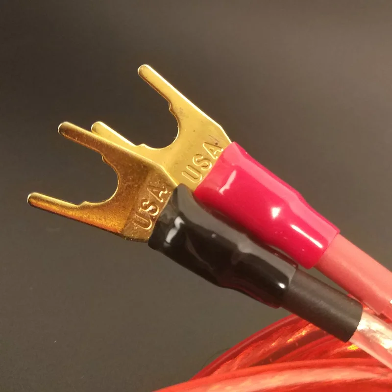 FIHI-14 DIY Audio Line Hifi Speaker Cable With 2 Y type Banana Plug to plug Speakon Wire Cables | Электроника