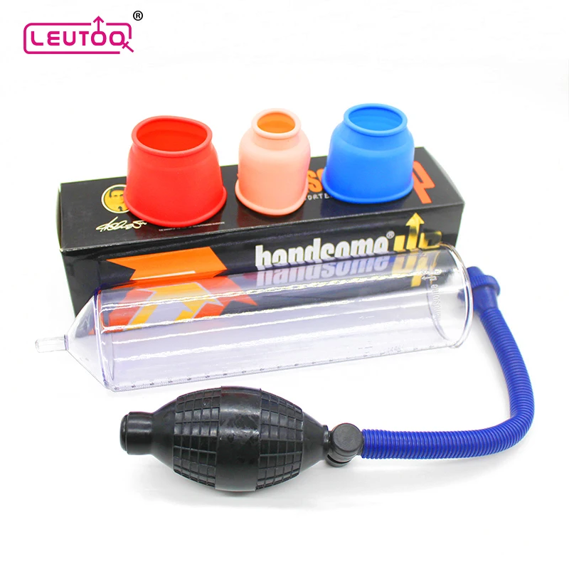 LEUTOO Penis Enlargement Pump Handsome Up Vacuum Extender Enlarger Enhance Sex Toys Product for Men | Красота и здоровье