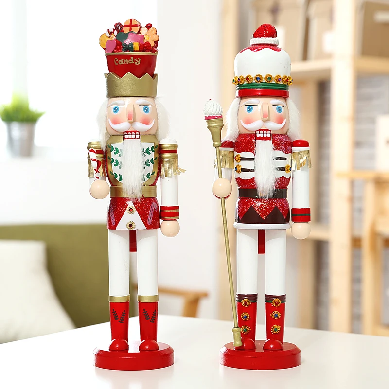 2 шт./лот немецкий гайковёр король солдат 38 см винтажный деревянный стол грецкий