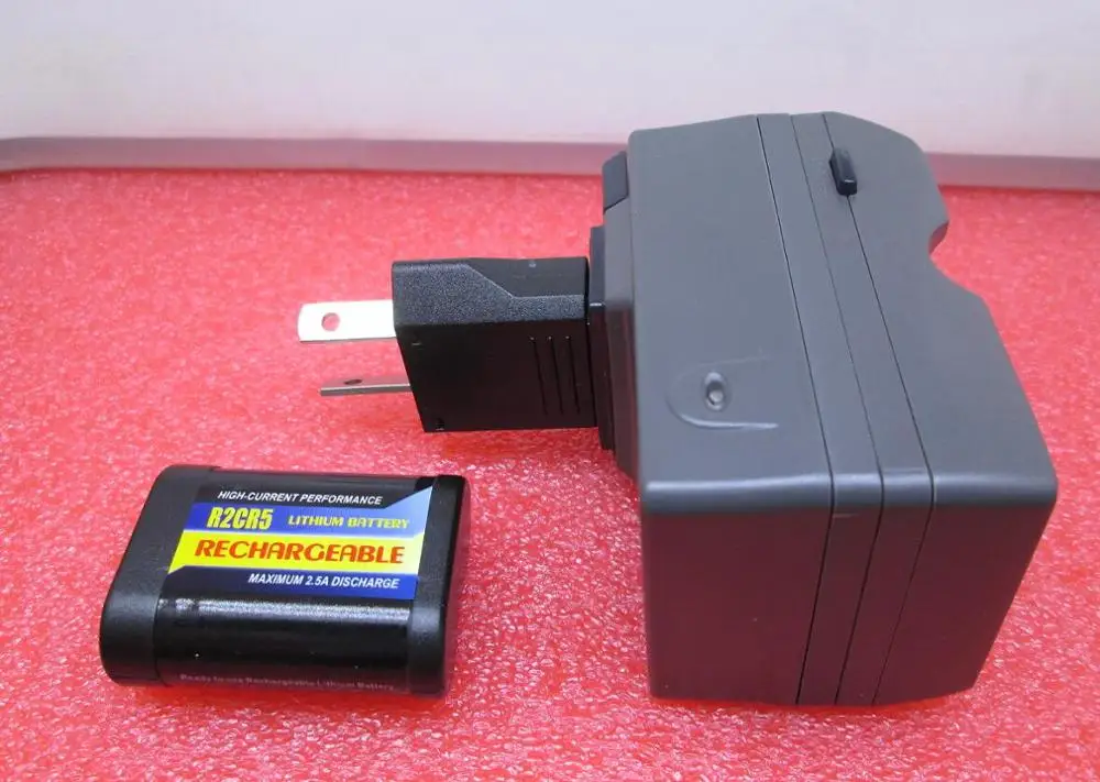 Горячая новинка 2CR5 батарея для камеры R2CR5 2CR 6V 500mah 2CR5 литий-ионная аккумуляторная батарея для цифровой камеры(1 батарея+ 1 зарядное устройство - Цвет: The Australian plug