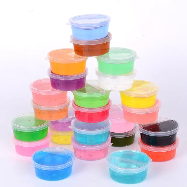 1 шт. кристальная слизь для детей магнитная глина пузырьки прозрачная пластилин