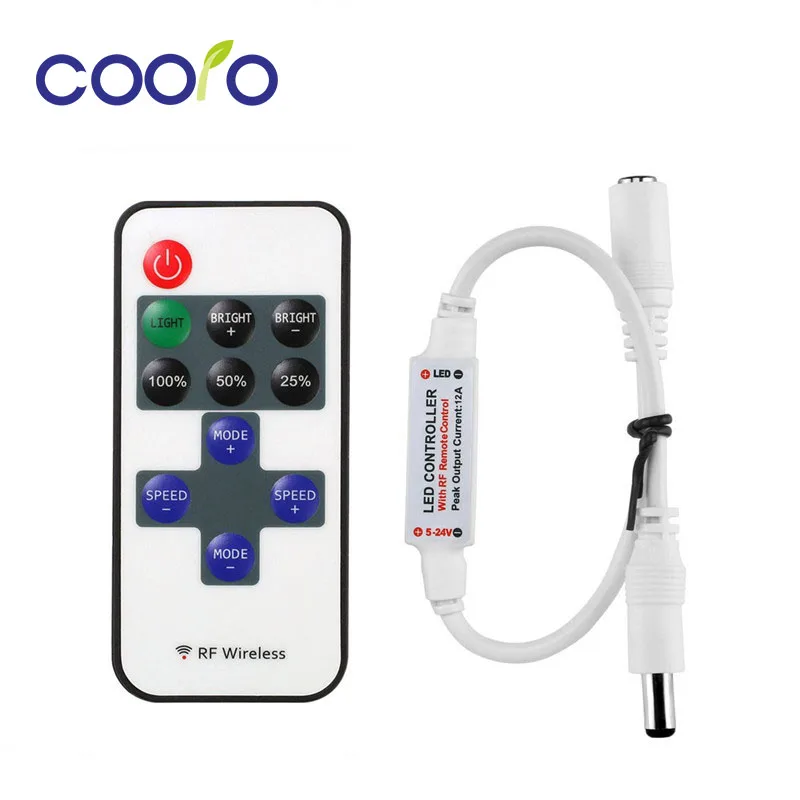 Мини радиочастотный Беспроводной светодиодный пульт дистанционного управления