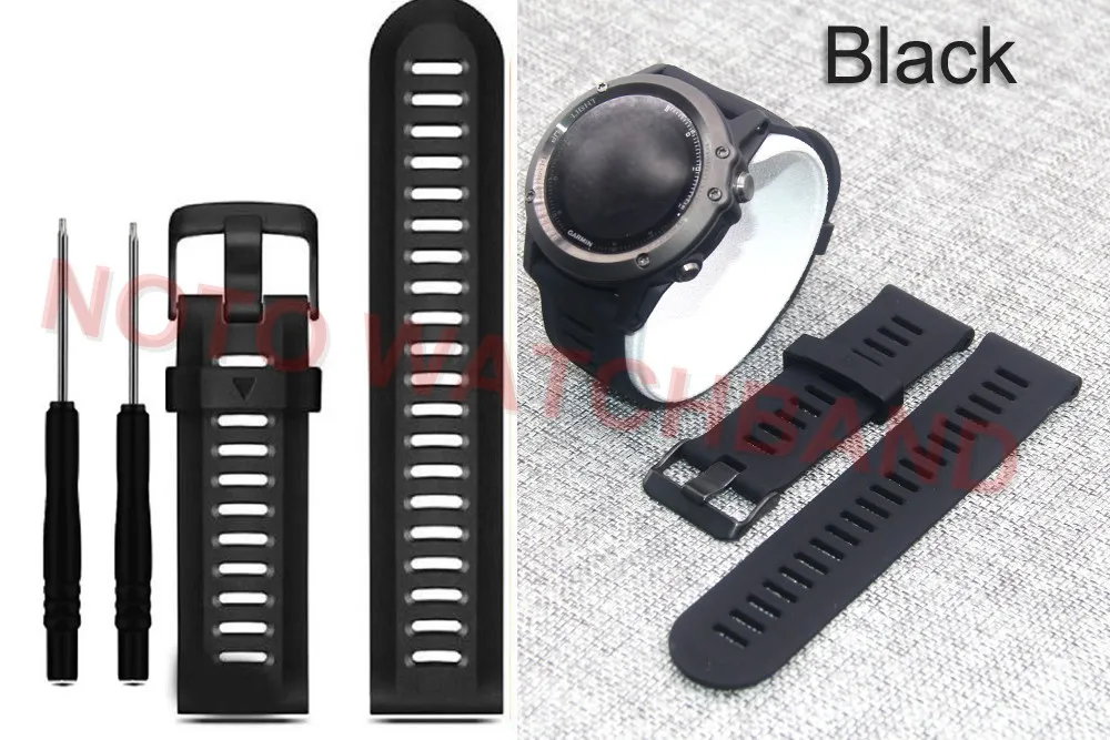 26 мм ширина ремешок для часов Garmin Fenix 3 Band Спорт на открытом воздухе силиконовый ремешок для часов Garmin Fenix 3HR/Fenix 5X с инструментами
