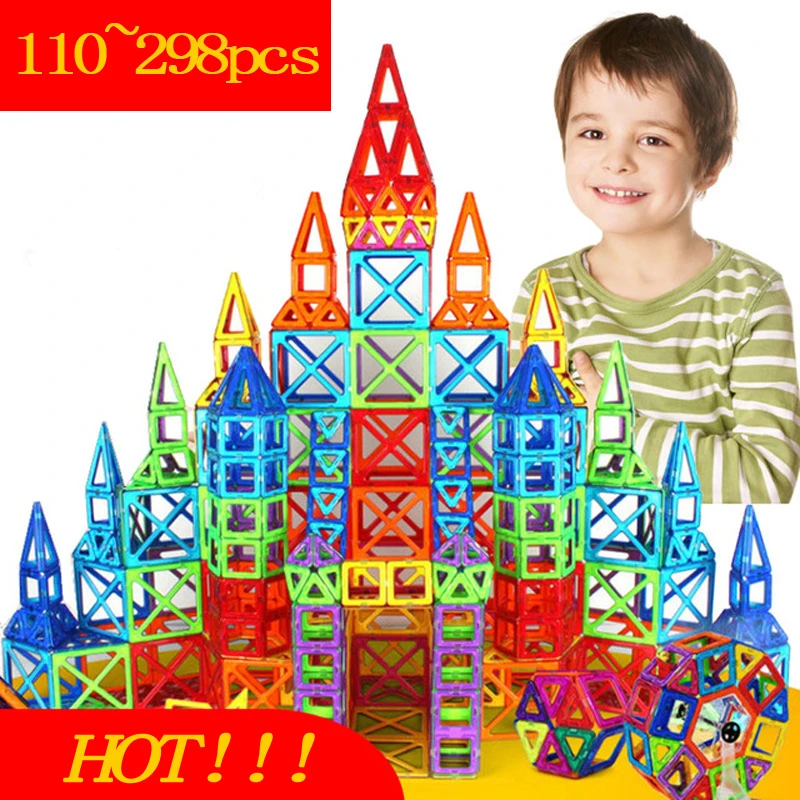 110 298 шт блоков Магнитный конструктор Construction Set модель и строительство игрушки