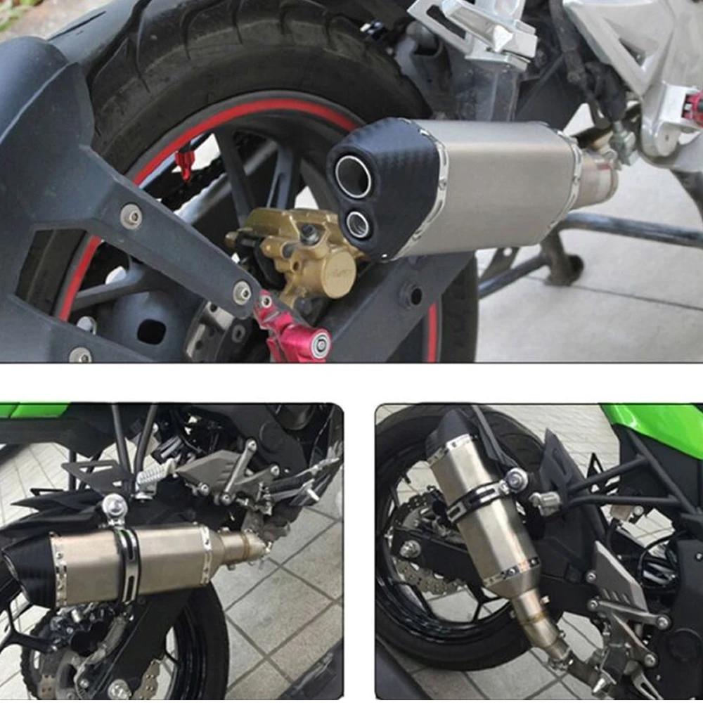 

ZSDTRP CB400 Motorcycle Exhaust System Contact Middle Pipe Muffler Slip On for HONDA CB400