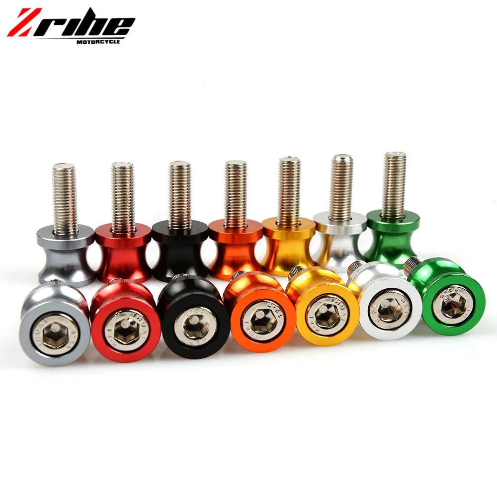 for 6mm 8mm 10mm Motorcycle CNC Aluminum Swingarm Spools Slider For Yamaha FZ6 FAZER FZ6R FZ8 FZ1 XJ6 DIVERSION MT-07 FZ-0 | Автомобили и