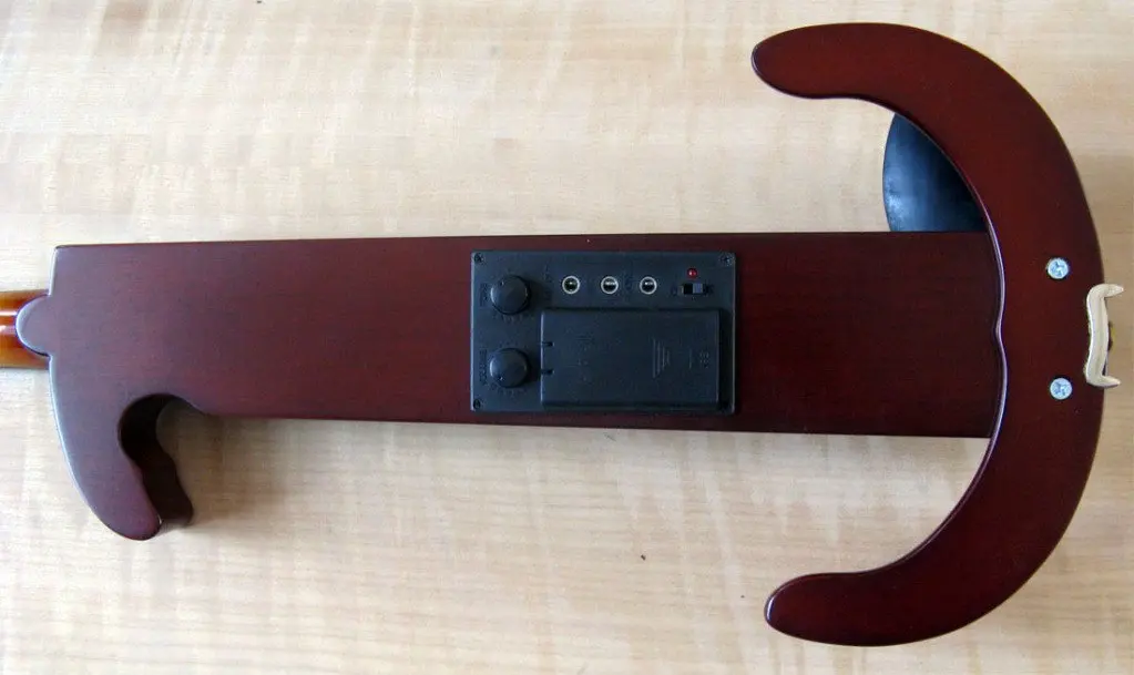 4/4 высокое качество 5 струн электрическая скрипка красный 11 #|electric violin red|electric violin5