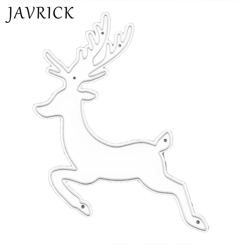 Углеродистая сталь Рождество олень резки ШТАМПОВКИ тиснение трафарет шаблон