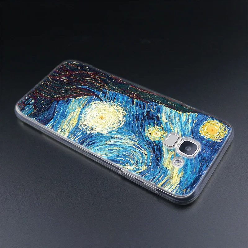 Популярный Мягкий силиконовый чехол Van Gogh Tardis для Samsung Galaxy J2Pro J4 J6 J8 2018 J3 J5 J7 2016 2017EU