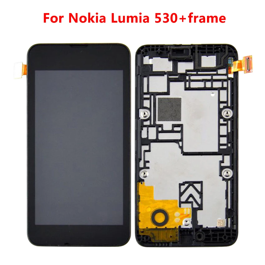 &quot854x480 RM 1017 ЖК дисплей для Nokia Lumia 530 сенсорный экран дигитайзер сборка Замена N530 с