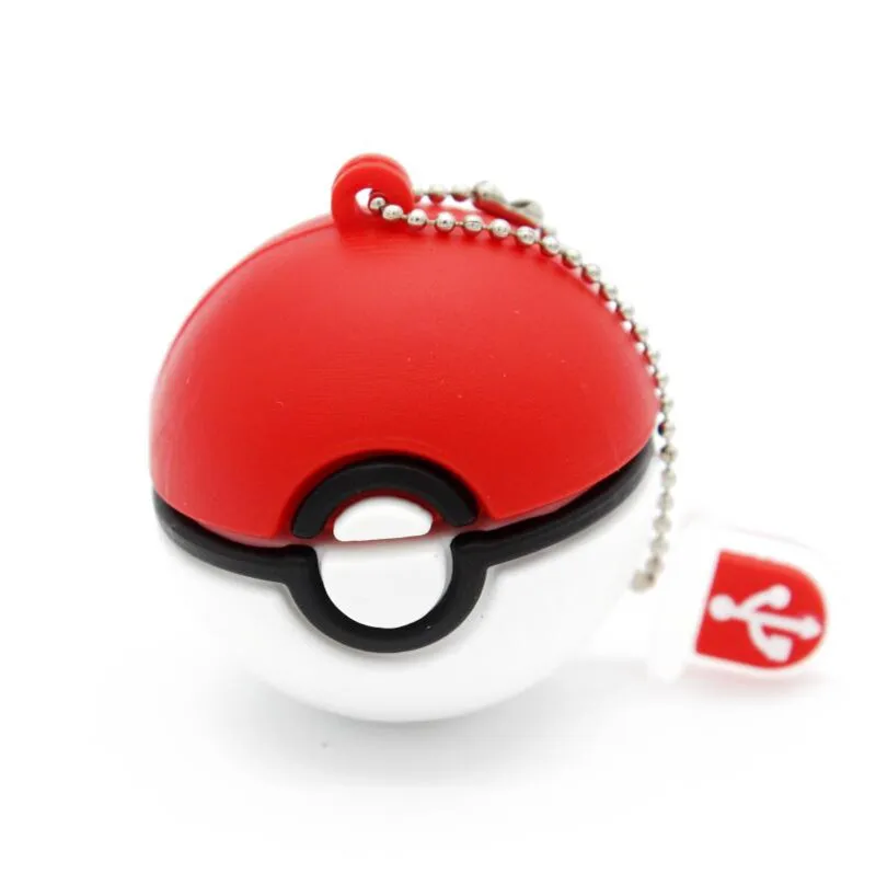 JASTER Pokemon usb флеш-накопитель Pocket Monster Poke Ball Pikachu Флешка 4 ГБ 16 ГБ 32 ГБ 64 ГБ u диск memory stick модная - Цвет: Red