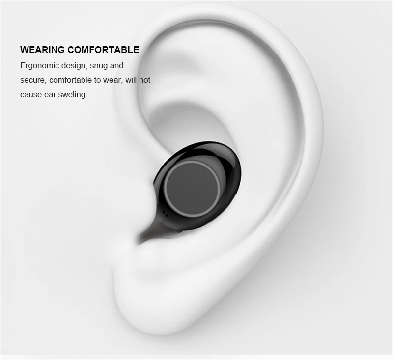 IPX 8 Водонепроницаемый Беспроводной наушники, Bluetooth с сенсорным управлением Bluetooth гарнитура Шум шумоподавления наушники стерео наушники-вкладыши Наушники Xiaomi iPhone