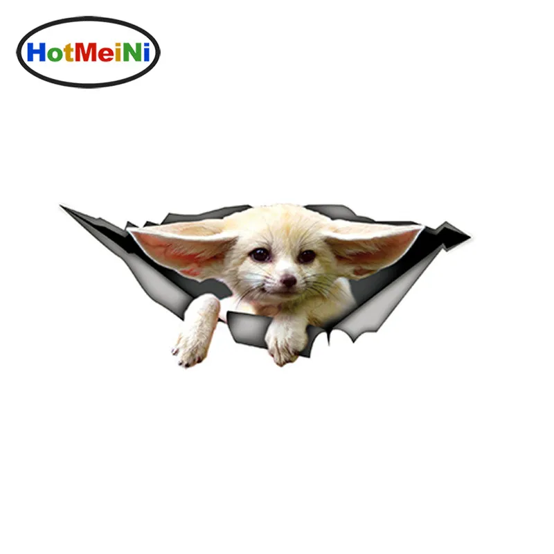 HotMeiNi 3D забавные Fennec Fox Car наклейки Творческий изменение Водонепроницаемый