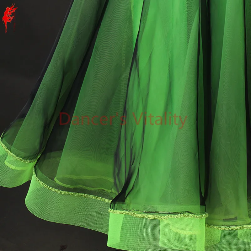 Платье для бальных танцев девочек Одежда латинских с длинными рукавами Костюм