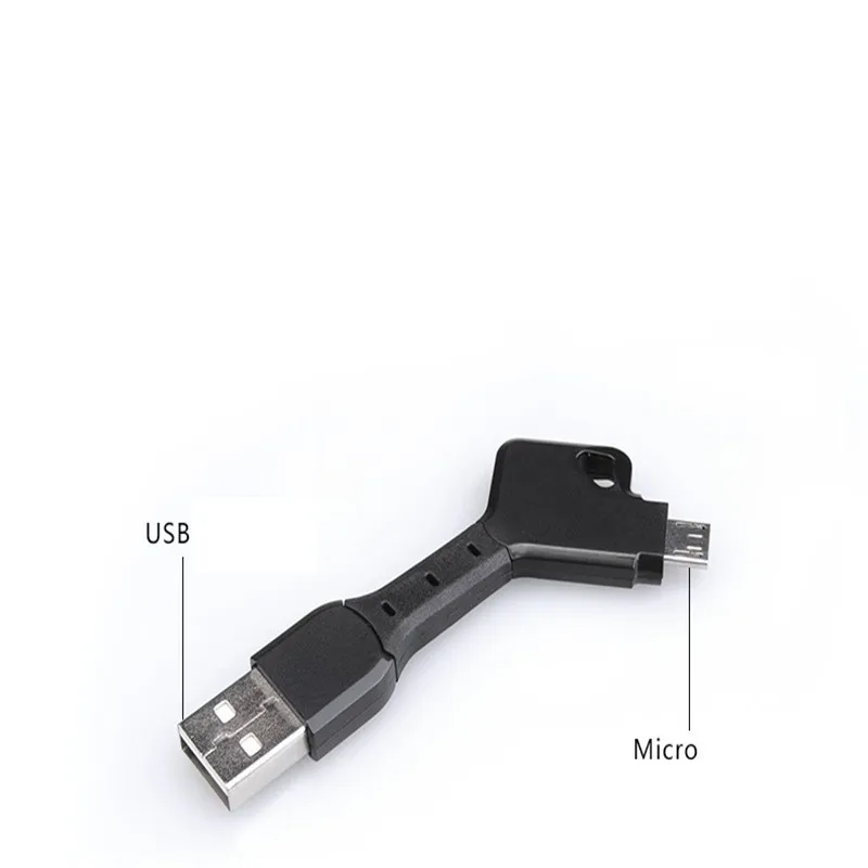 MYCKET Портативный Micro USB кабель для Samsung Xiaomi Huawei Android Mini брелок Синхронизация данных