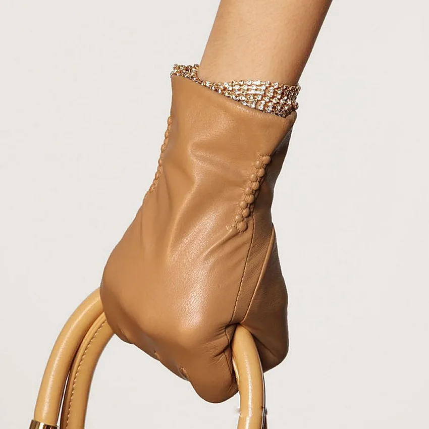 Высококачественные женские перчатки из натуральной кожи продвижение на