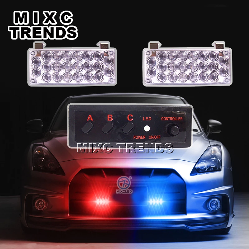 MIXC TRENDS 2X22 мигающий светодиодный светильник Красный Синий Полицейский маячок