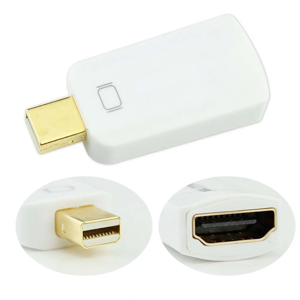 Мини DP в HDMI конвертер 1080P Full HD для Apple Macbook/Macbook Pro/iMac/Macbook Air/Mac мини ноутбук с видео +