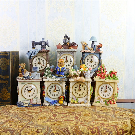 Классические настольные часы для гостиной офисные бесшумные маятниковые