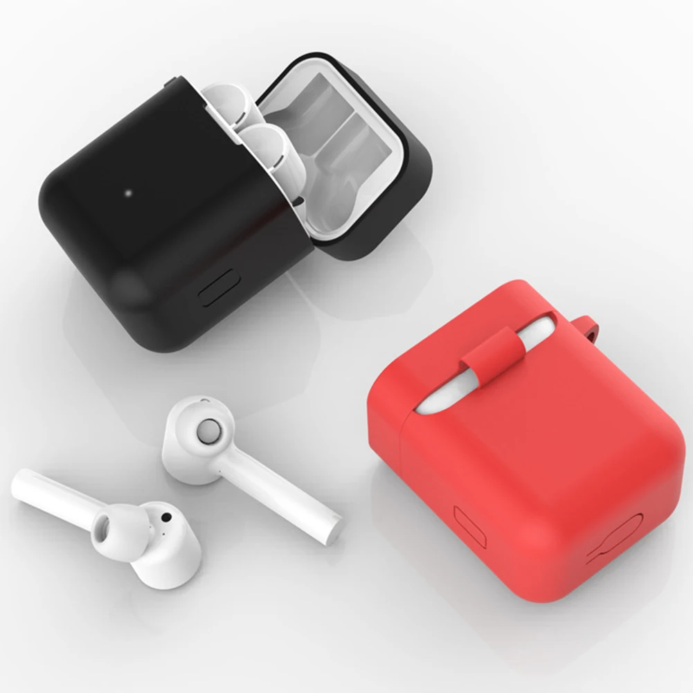 Горячие TWS Mi Air беспроводные Bluetooth наушники мягкие силиконовые защитные чехлы для