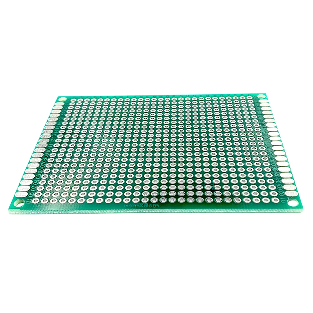 6*8 6X8cm Double Side Prototype pcb Breadboard Universal Printed Circuit Board 1.6mm 2.54mm Glass Fiber | Электронные компоненты