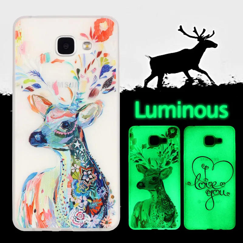 Для Samsung Galaxy A5 2016 Case Блестящий Милый Мультфильм Ультра-тонкий световой