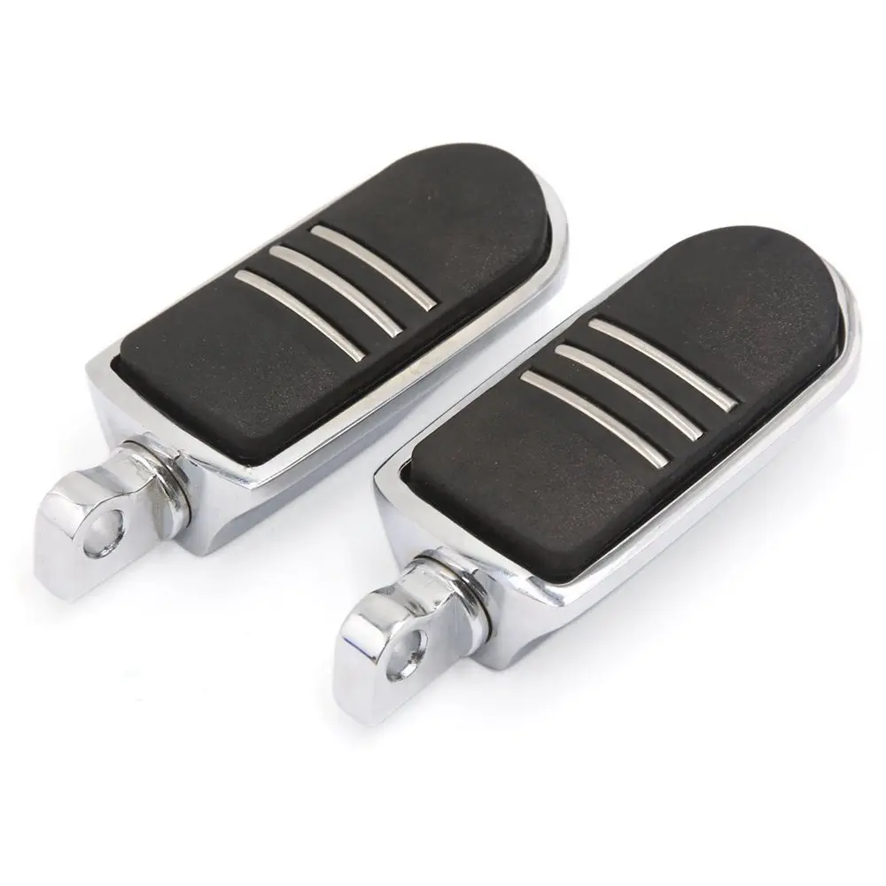 Chrome Мотоцикл подножки доски для Harley Утюг XL 883 1200 Street 750 500 Touring пользовательского Dyna велосипед дорожный, king - Цвет: Chrome
