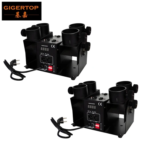2 4 съемка электрическая конфетти машина DMX512 управление 4 канала поддержка индивидуальная съемка ЖК-дисплей хорошее качество - Цвет: 2